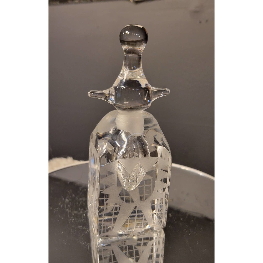 Kosta Boda Signed Numbered Crystal Perfume Bottle